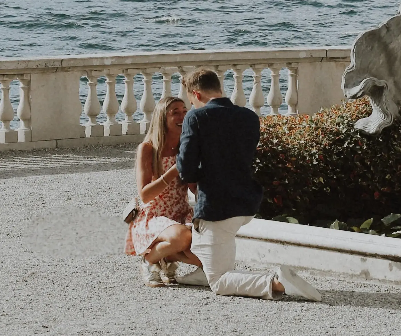 Ian proposing to Amber